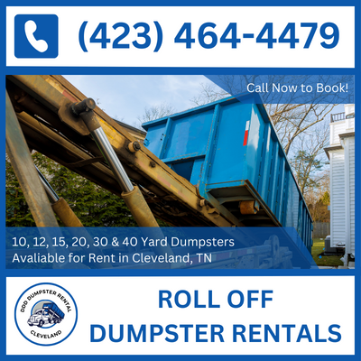 Quality Roll Off Dumpster Rentals in Cleveland, TN & anywhere in Bradley County - DDD Dumpster Rental Cleveland